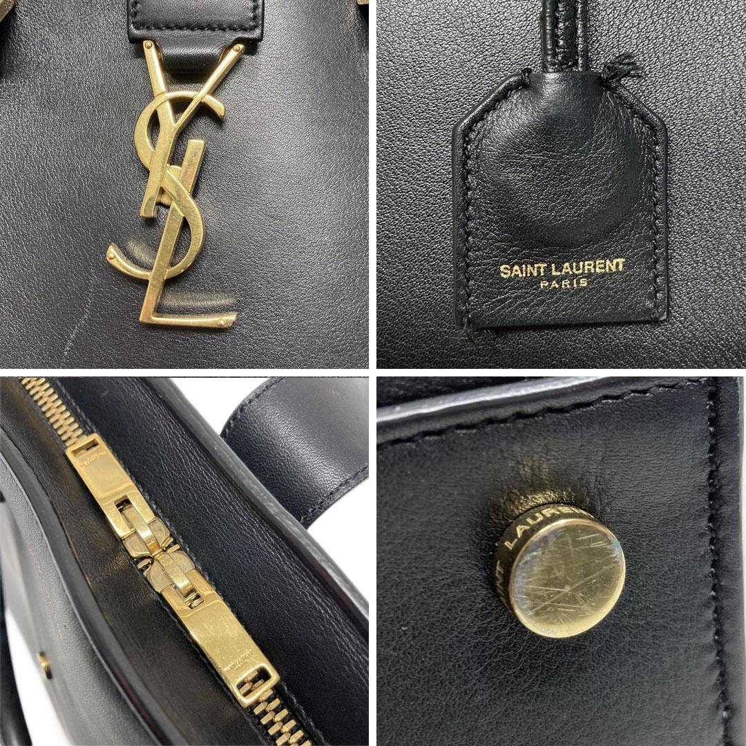 SAINT LAURENT サンローラン ベイビーカバス ブラック ハンドバッグ