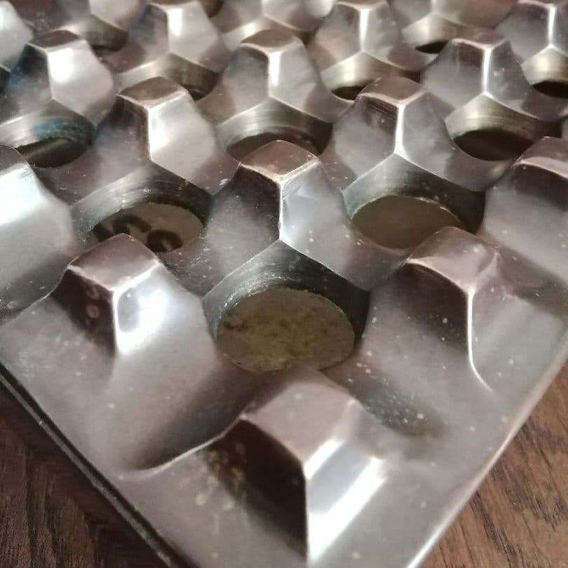 逸品　真鍮　灰皿　ミッドセンチュリー　オブジェ　スウェーデン　インダストリアル