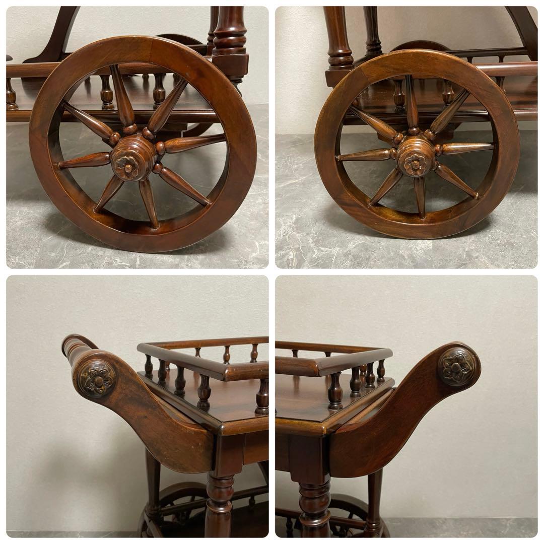 希少　アンティーク トロリーワゴン ワインラックワゴン　キッチンワゴン