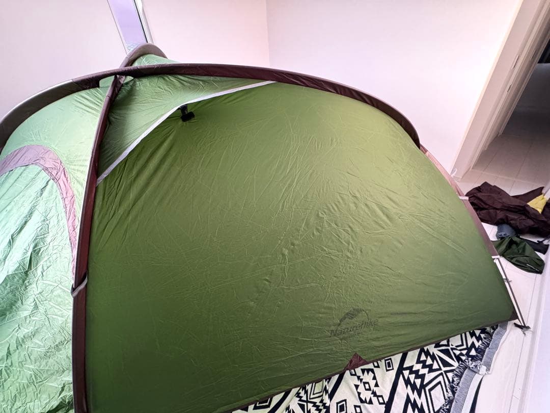 Naturehike テント Hiby3 3人用　グリーン　グランドシート付き