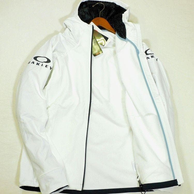 Yanagi 新品 オークリー フーディージップジャケット XL 白 撥水