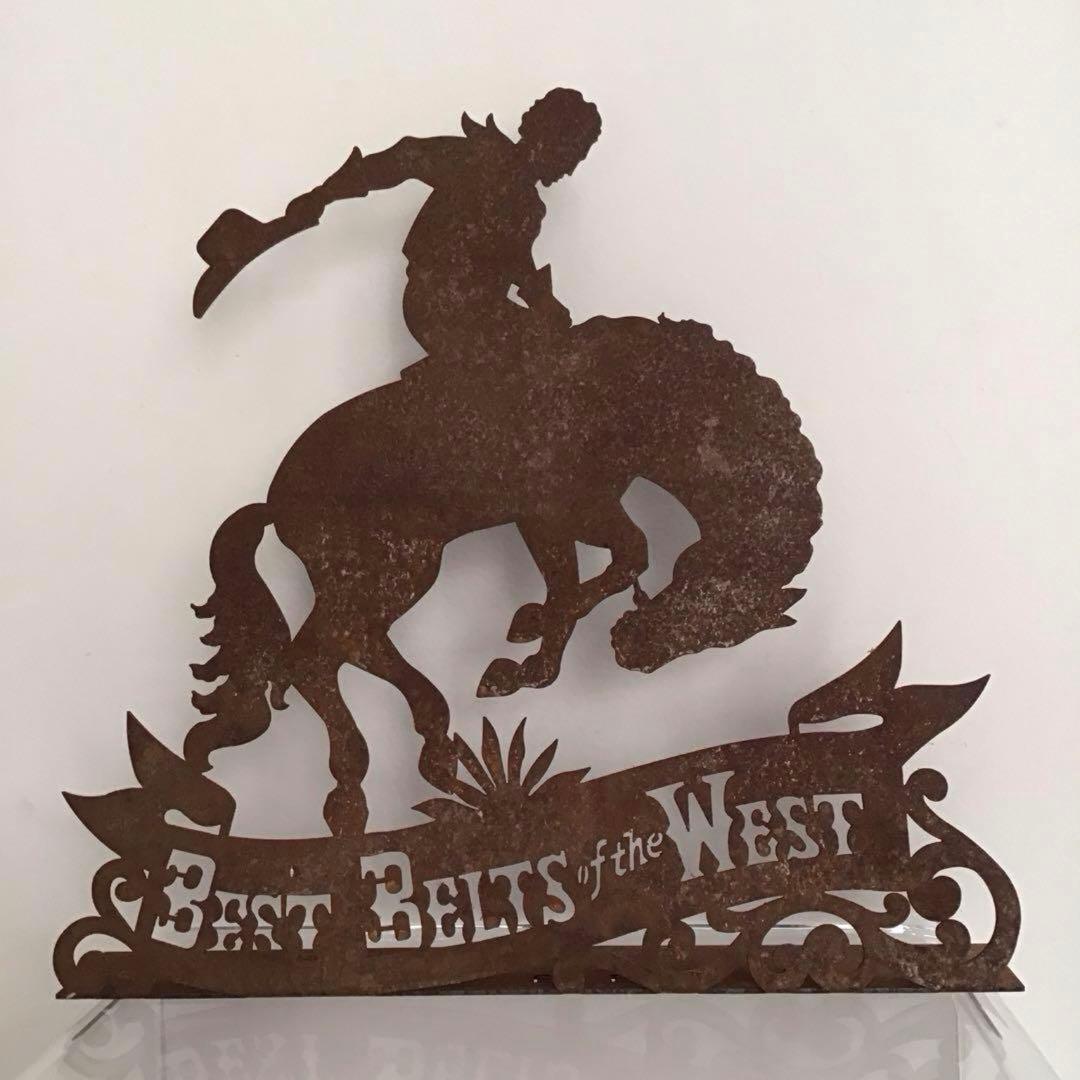 ビンテージ カウボーイ 鉄製 看板 ディスプレイ Cowboy