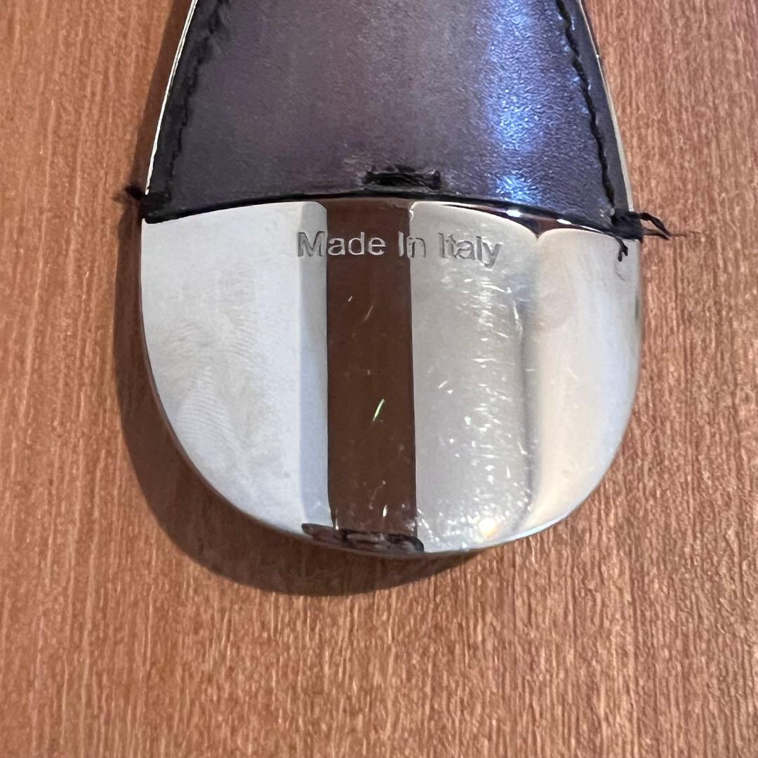 BERLUTI レザーキーホルダー 靴べら