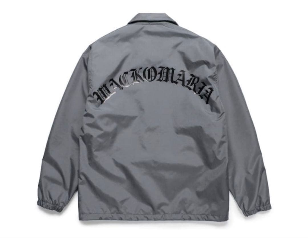 【週末セール】ワコマリア コーチジャケット　グレー　サイズL