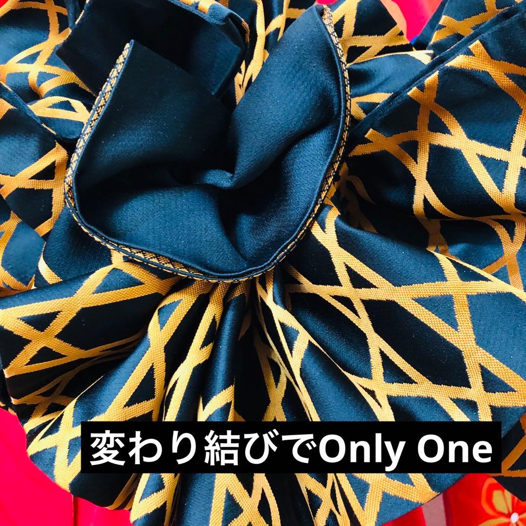 七五三 七歳‼️正絹豪華赤地桜金彩煌びやか極める‼️minkショール付完全フルセット