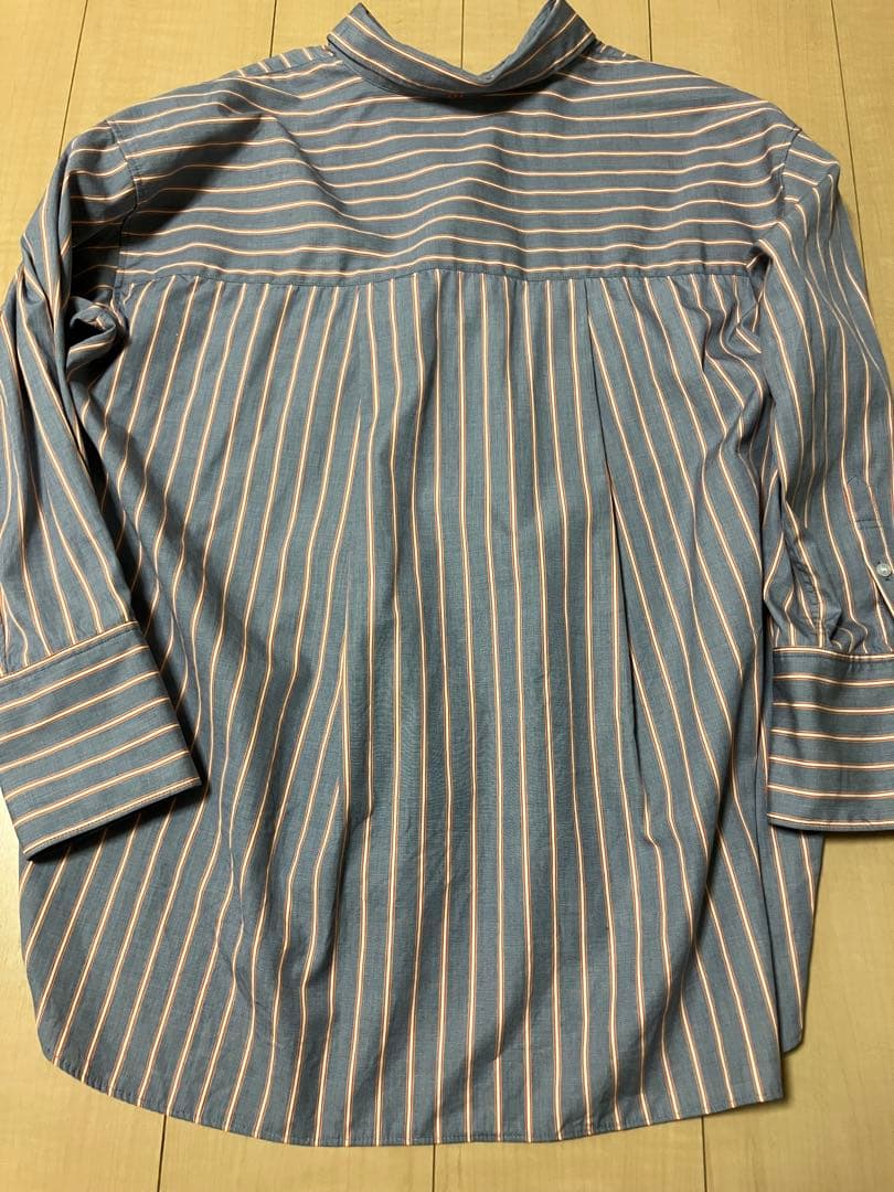 Spick and Span a&m マルチストライプシャツ　ネイビーベース