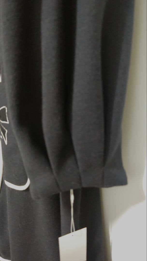 ヒルトンホテルで購入★新品ネイビー リボン刺繍コート★サイズ42