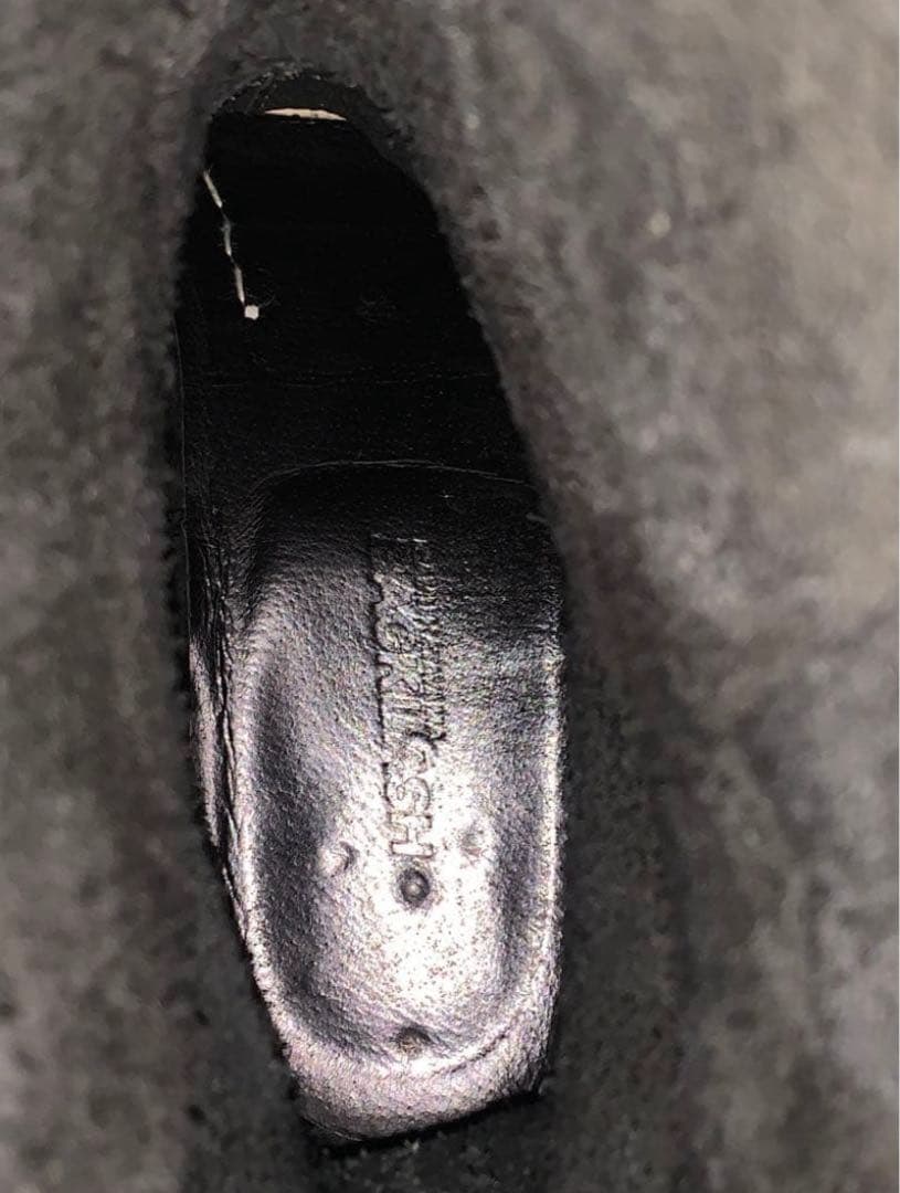 イサムカタヤマ　バックラッシュ黒 レザー エンジニアブーツ