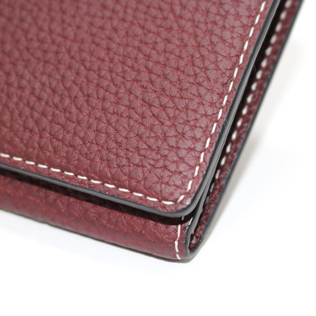 【未使用級】ボナベンチュラ スリープ付き ビジネスカードケース シュリンクレザー