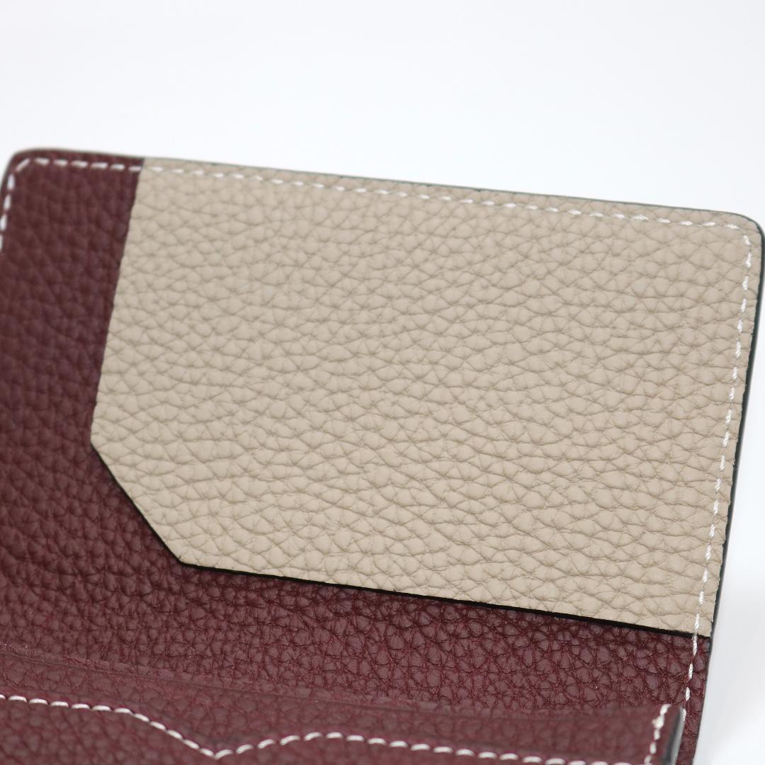 【未使用級】ボナベンチュラ スリープ付き ビジネスカードケース シュリンクレザー