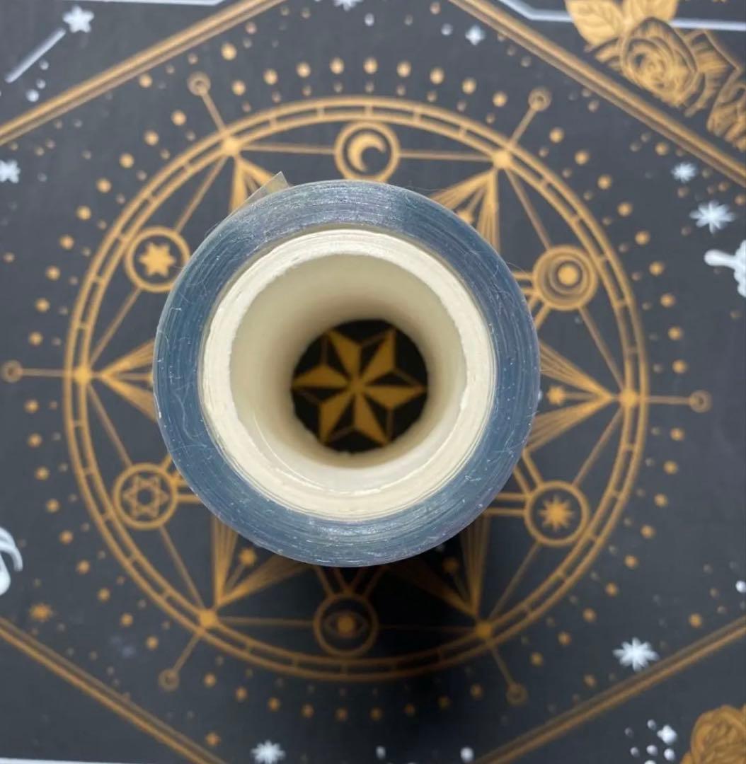 【9254】海外　マステ　中古巻　貝殻光マスキングテープ　半透明　自然風景