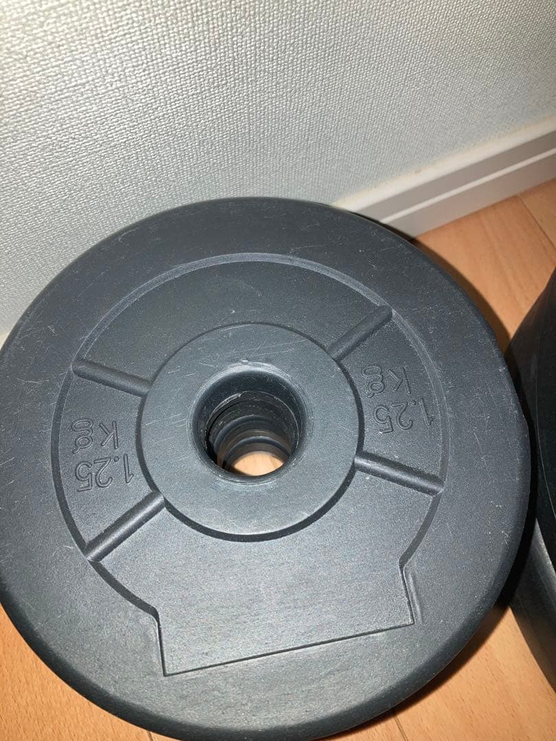 【値下げ】バーベルシャフトとウエイトプレートセット【引き取り限定】