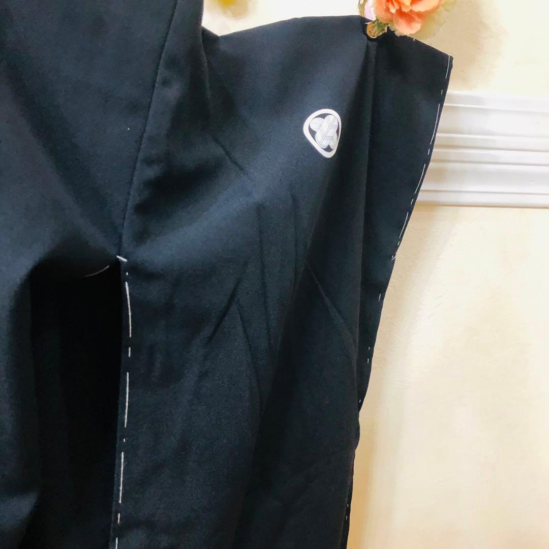 美品‼️七五三 五歳‼️黒地 紋付格上‼️金蘭袴‼️完全フルセット‼️ 家から揃え無 秀品