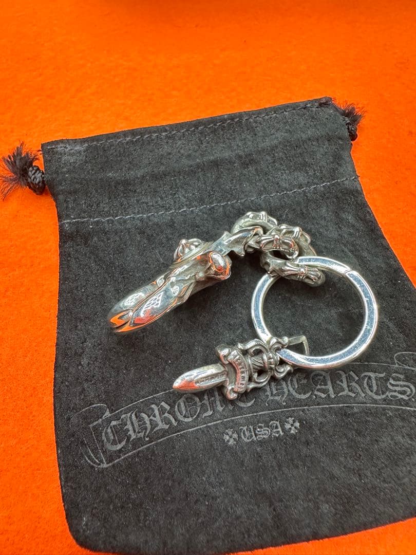 本物!!美品‼︎クロムハーツ　キーチェーン　ショート財布　ウォレット