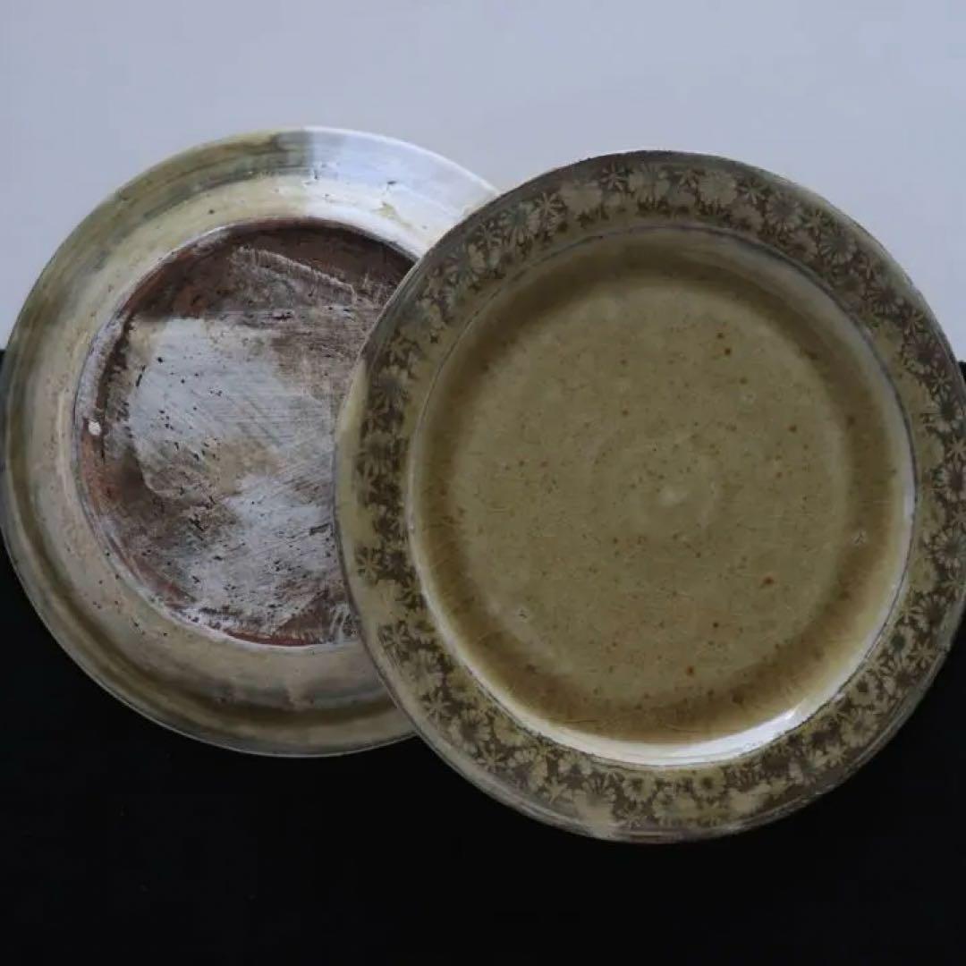 ☆川口武亮　小花印判押し　プレート　2枚セット