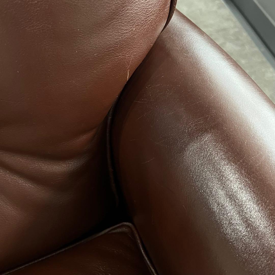 廃盤希少品 karimoku domani ルイXV ソファ レザー3人掛け