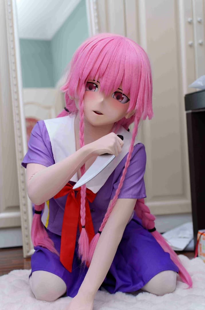 即納 全頭マスク 我妻由乃　2個顔交換コスプレ 着ぐるみkigurumi