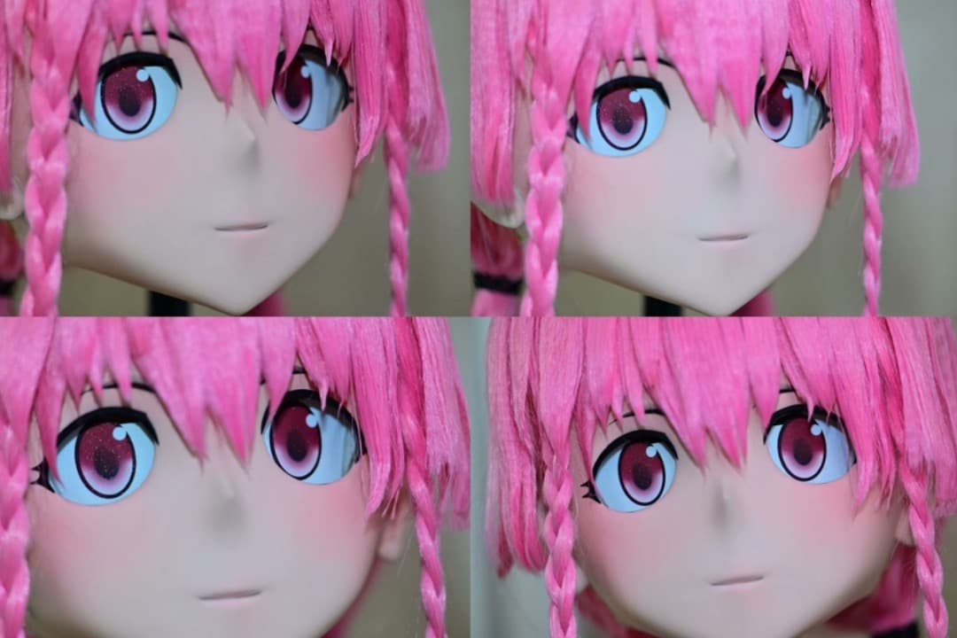 即納 全頭マスク 我妻由乃　2個顔交換コスプレ 着ぐるみkigurumi