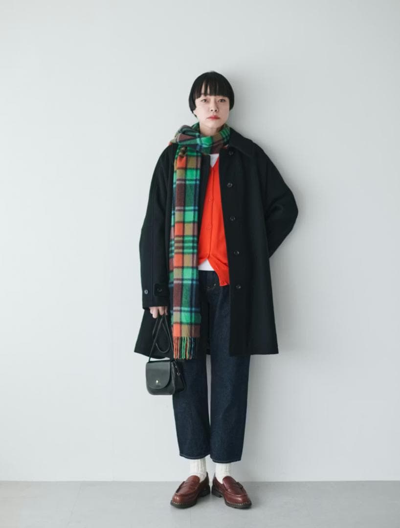 北欧暮らしの道具店バックベルトのウールコート / foufouコラボ