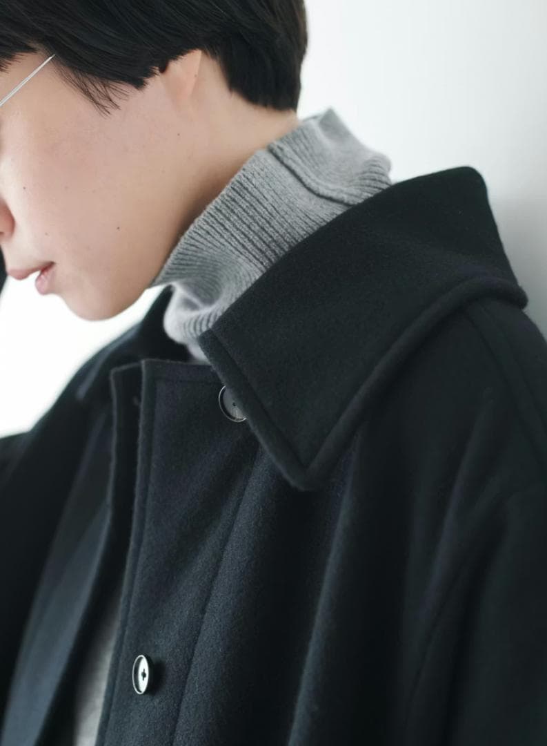 北欧暮らしの道具店バックベルトのウールコート / foufouコラボ