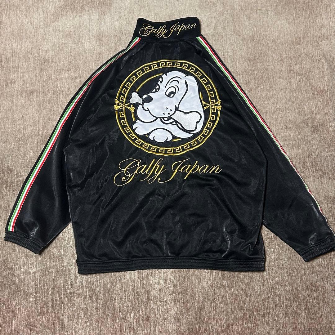 美品　GALFY 大型犬　ジャージ　セットアップ　サイドライン　金ロゴ　XL
