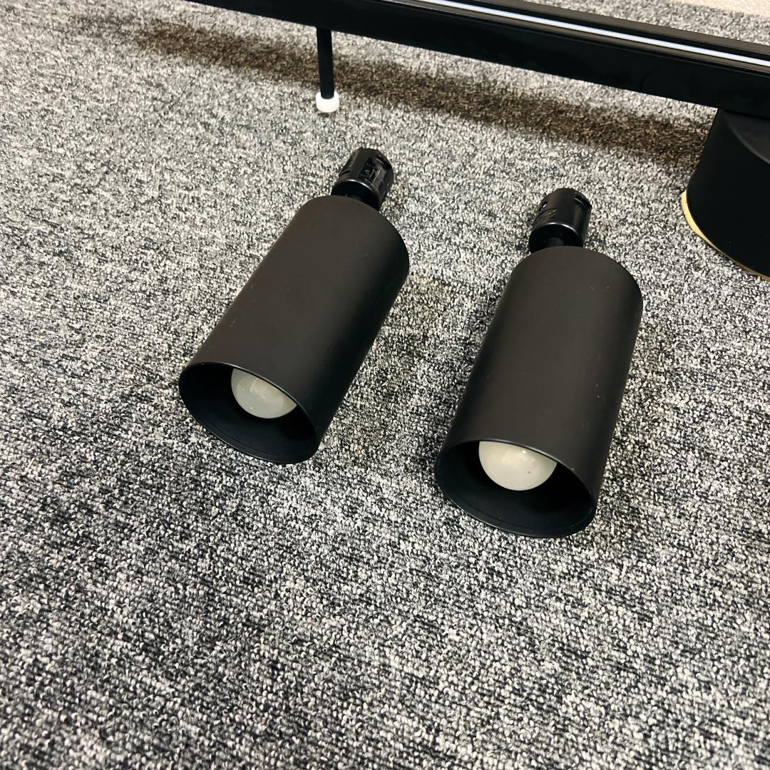 【美品】無印良品　MJ-1603 スポットライト 4灯式 黒