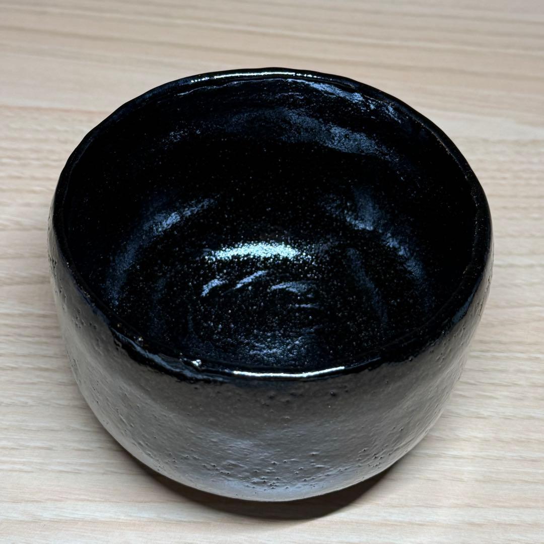 楽焼 佐々木昭楽 長次郎写 大黒 黒楽 茶碗 抹茶碗 楽茶碗 茶道具 共箱共布栞