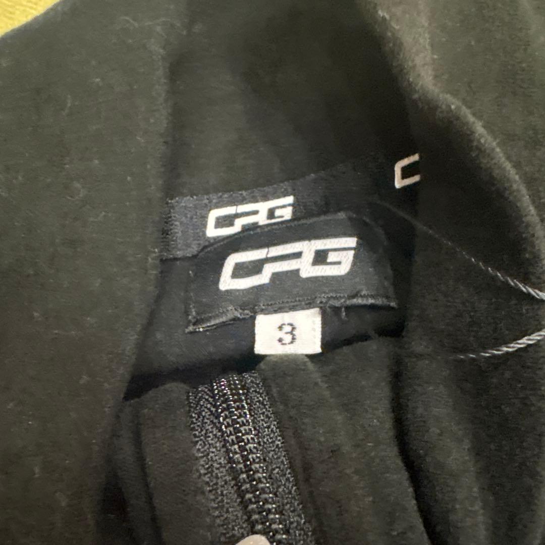 CPG ハーフジップ長袖シャツ サイズ3 黒/白