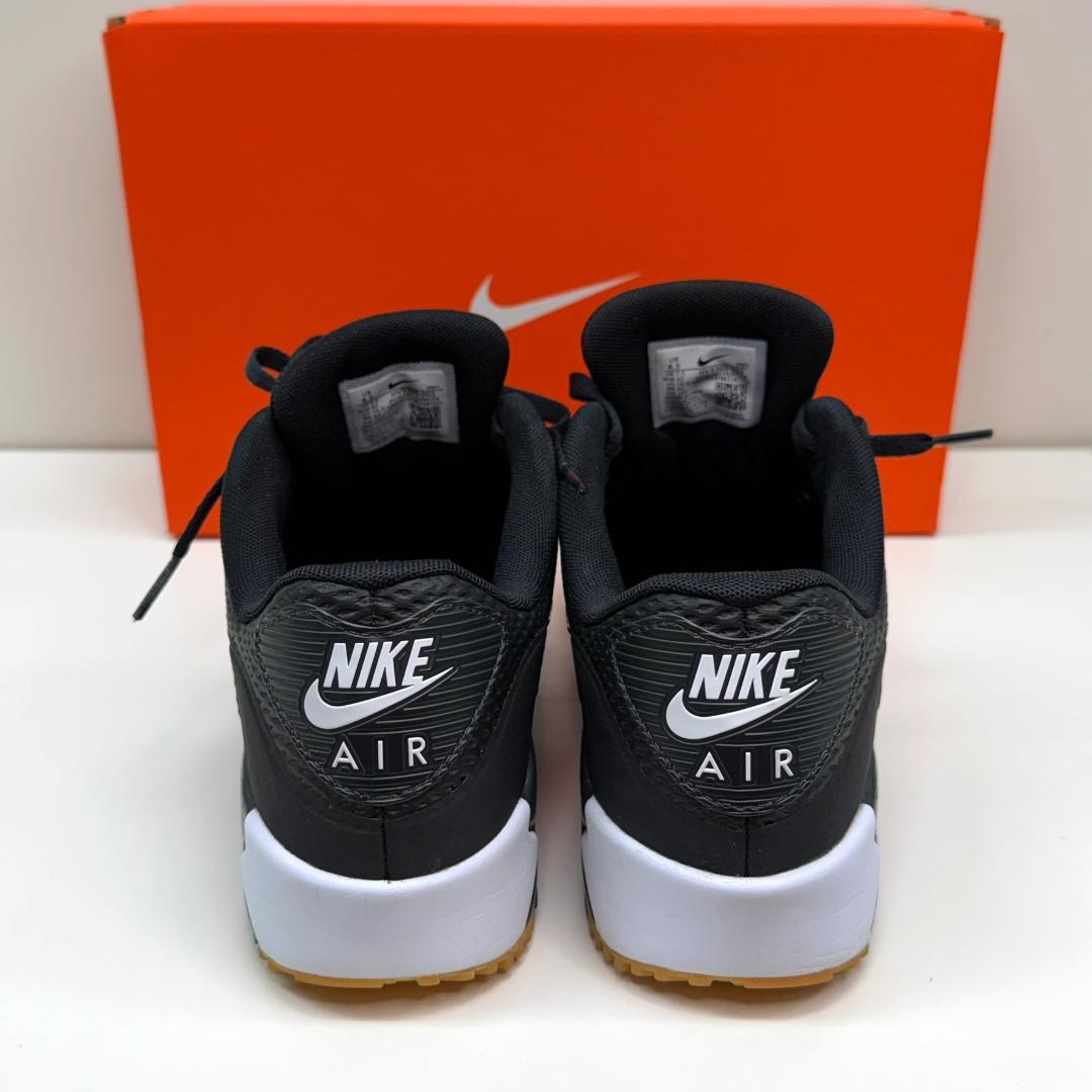 【美品】ナイキ エアマックス90 ゴルフ \"ブラック／ホワイト\"