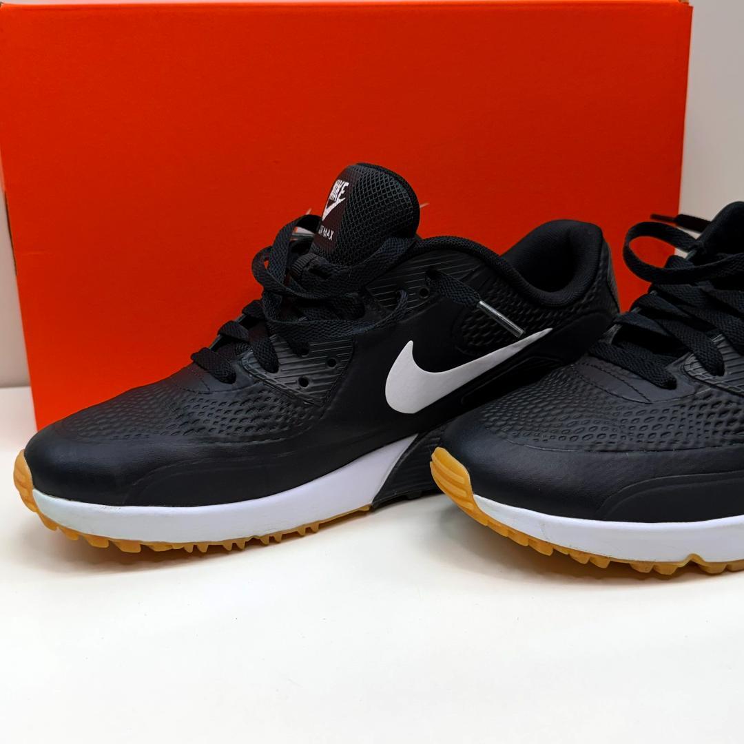 【美品】ナイキ エアマックス90 ゴルフ \"ブラック／ホワイト\"