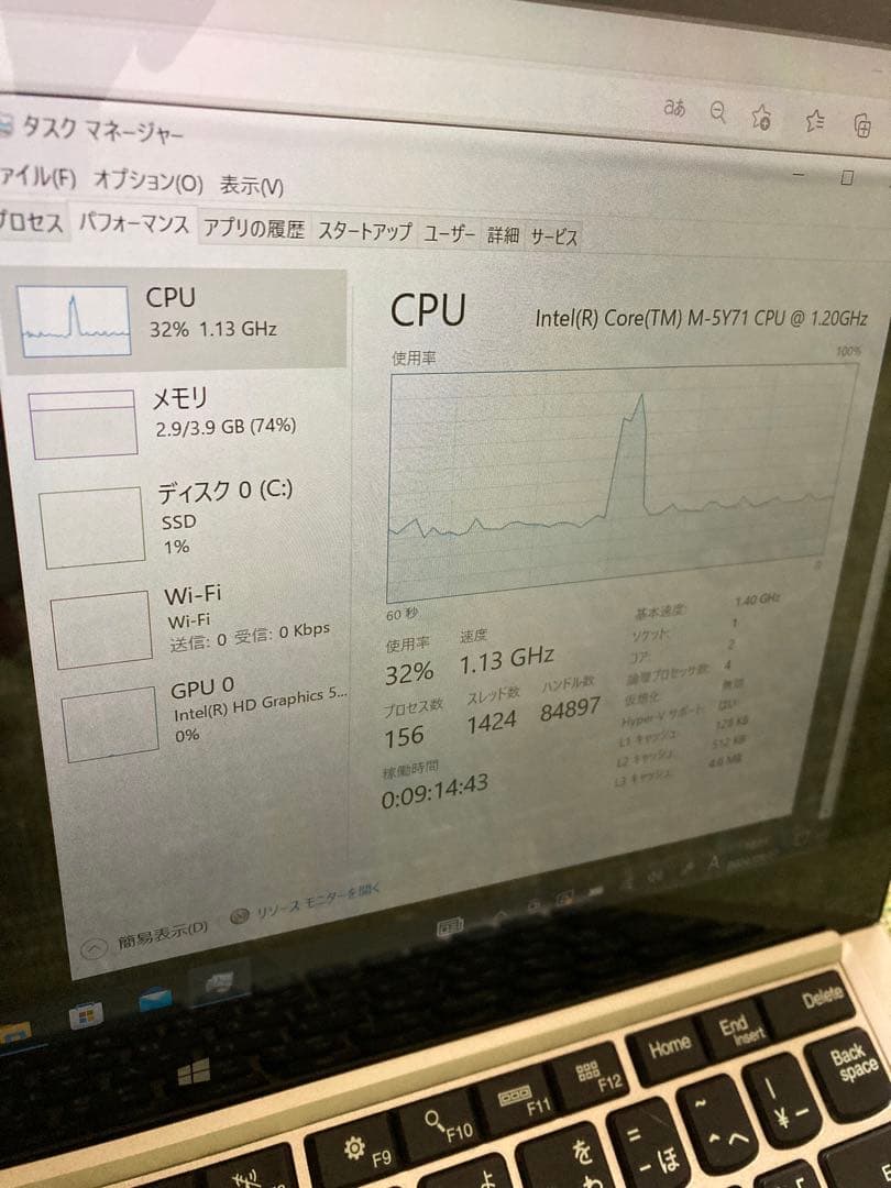 値下 NEC 2-in-1 Windows10 タブレットPC キーボード付き