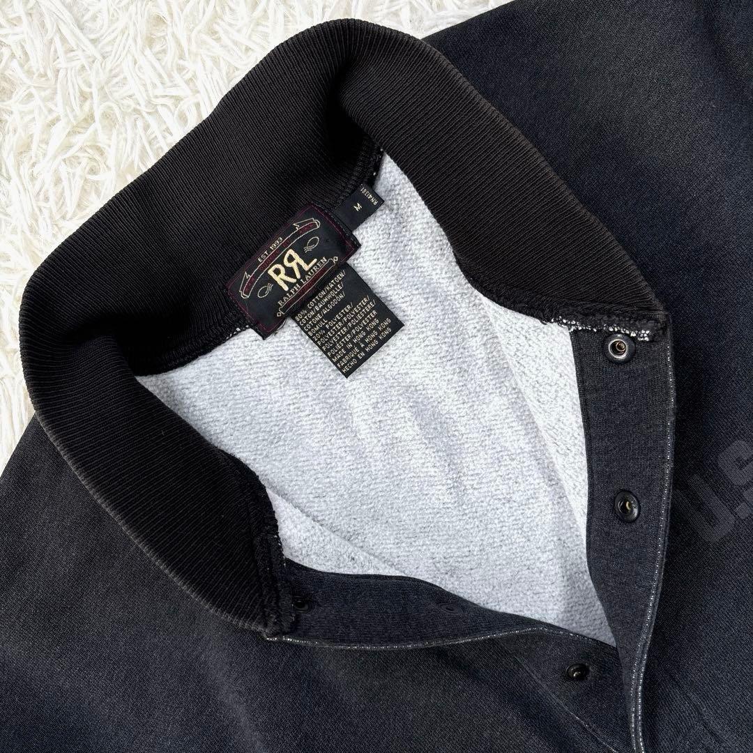 ✨希少・三ツ星✨RRL スウェット　プルオーバー　ヘンリーネック　ヴィンテージ