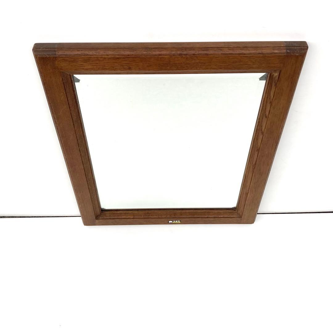 希少 オールドカリモク karimoku スクエア　ウォールミラー 壁掛け鏡
