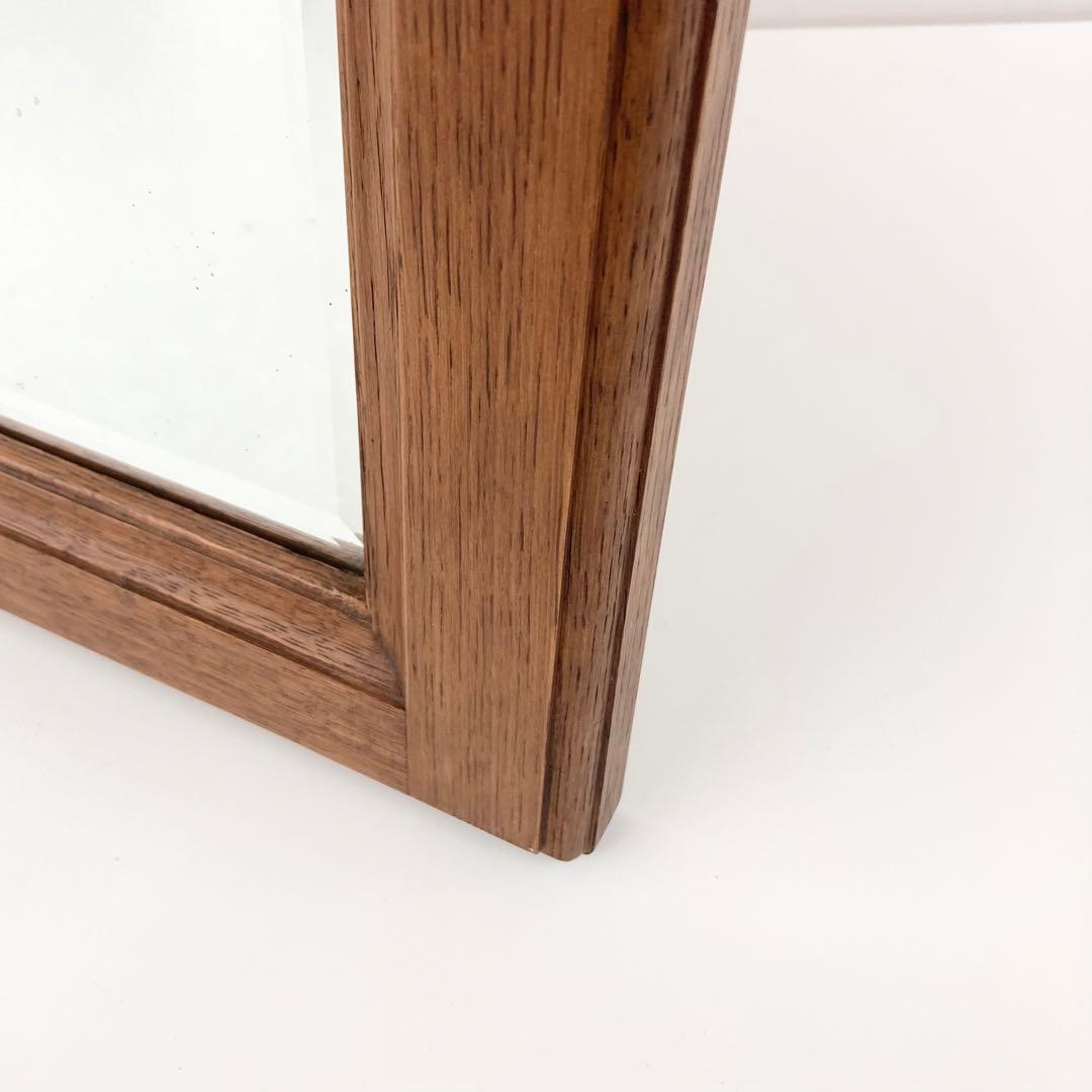 希少 オールドカリモク karimoku スクエア　ウォールミラー 壁掛け鏡