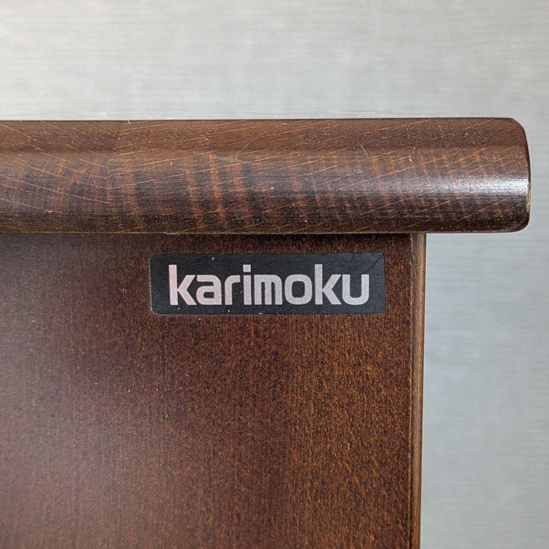 【美品】カリモク　karimoku　コロニアル　電話台　FAX台　花台　飾り台