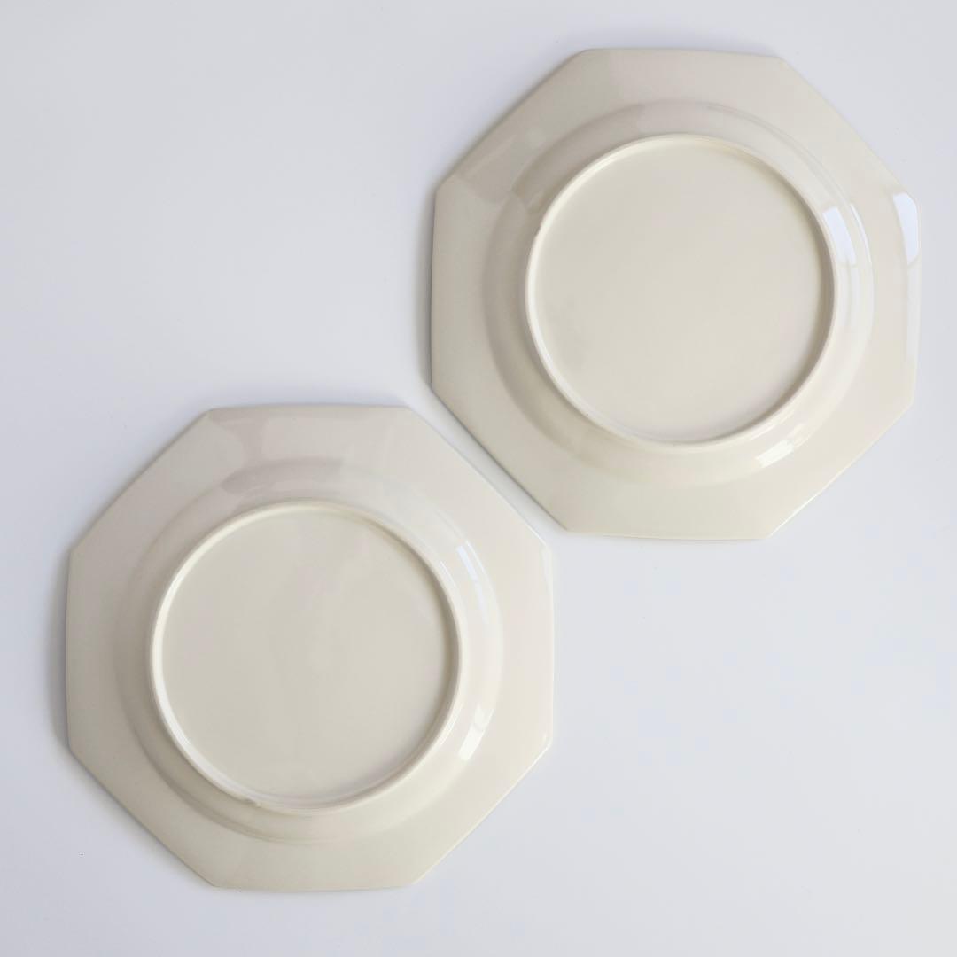 【新品未使用】石川隆児　八角皿　オクトゴナルプレート　うつわ　2枚セット