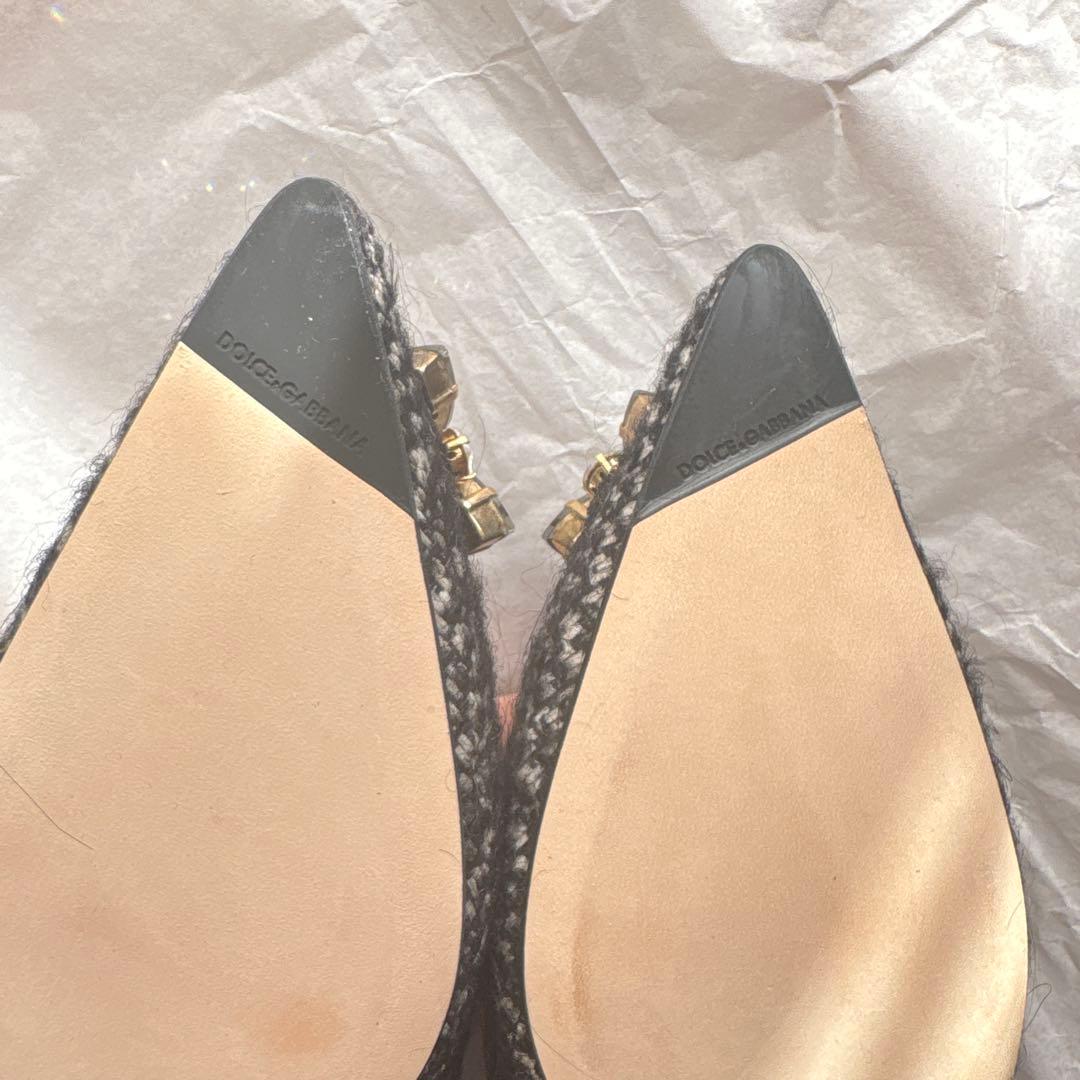 Dolce & Gabbana ビジュー付きフラットシューズ