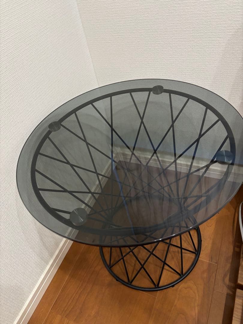 フランフラン　マーリア　サイド　テーブル　ブラック