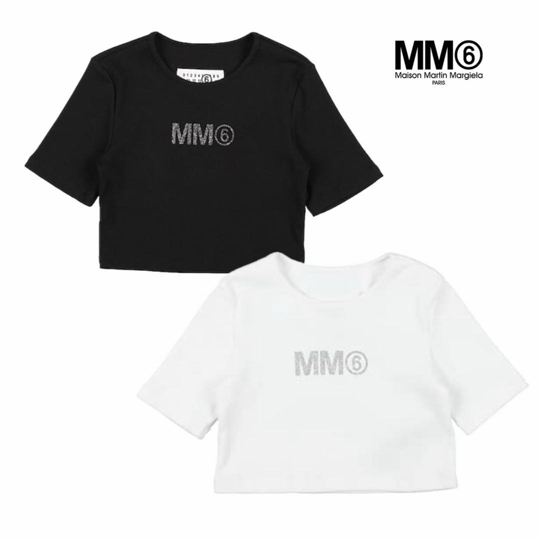 MM6 クロップドTシャツ ホワイト