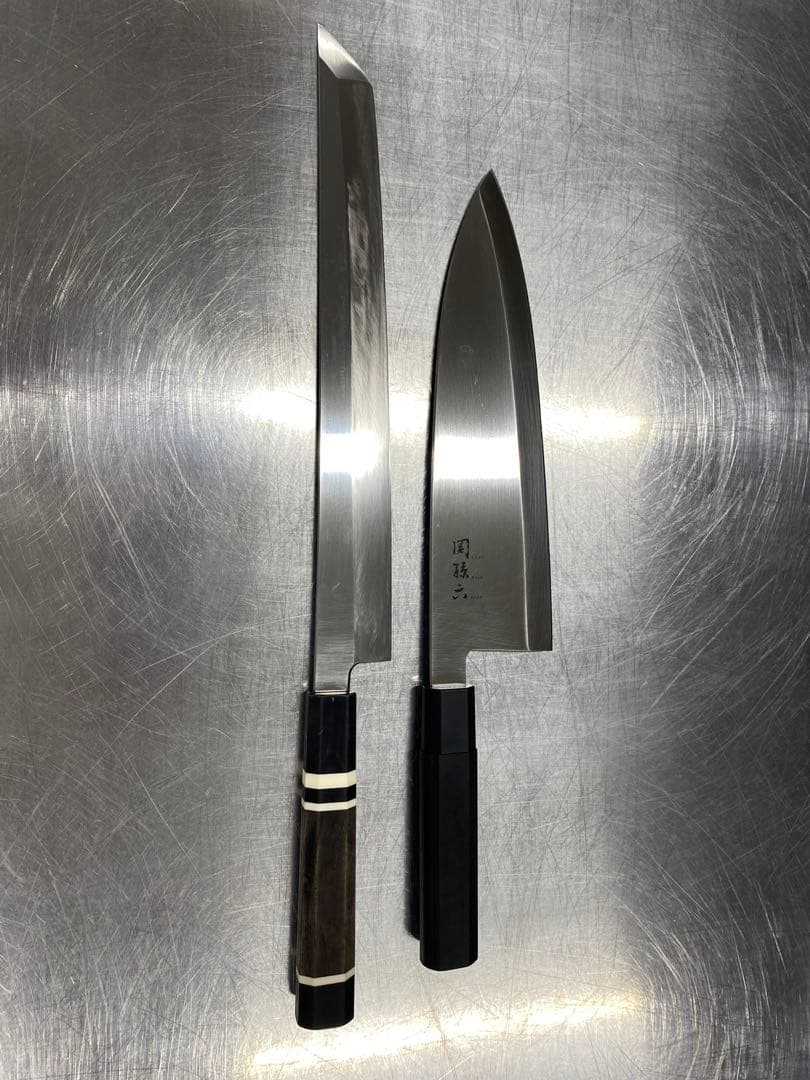 柳刃包丁(先丸)1尺•出刃包丁8寸