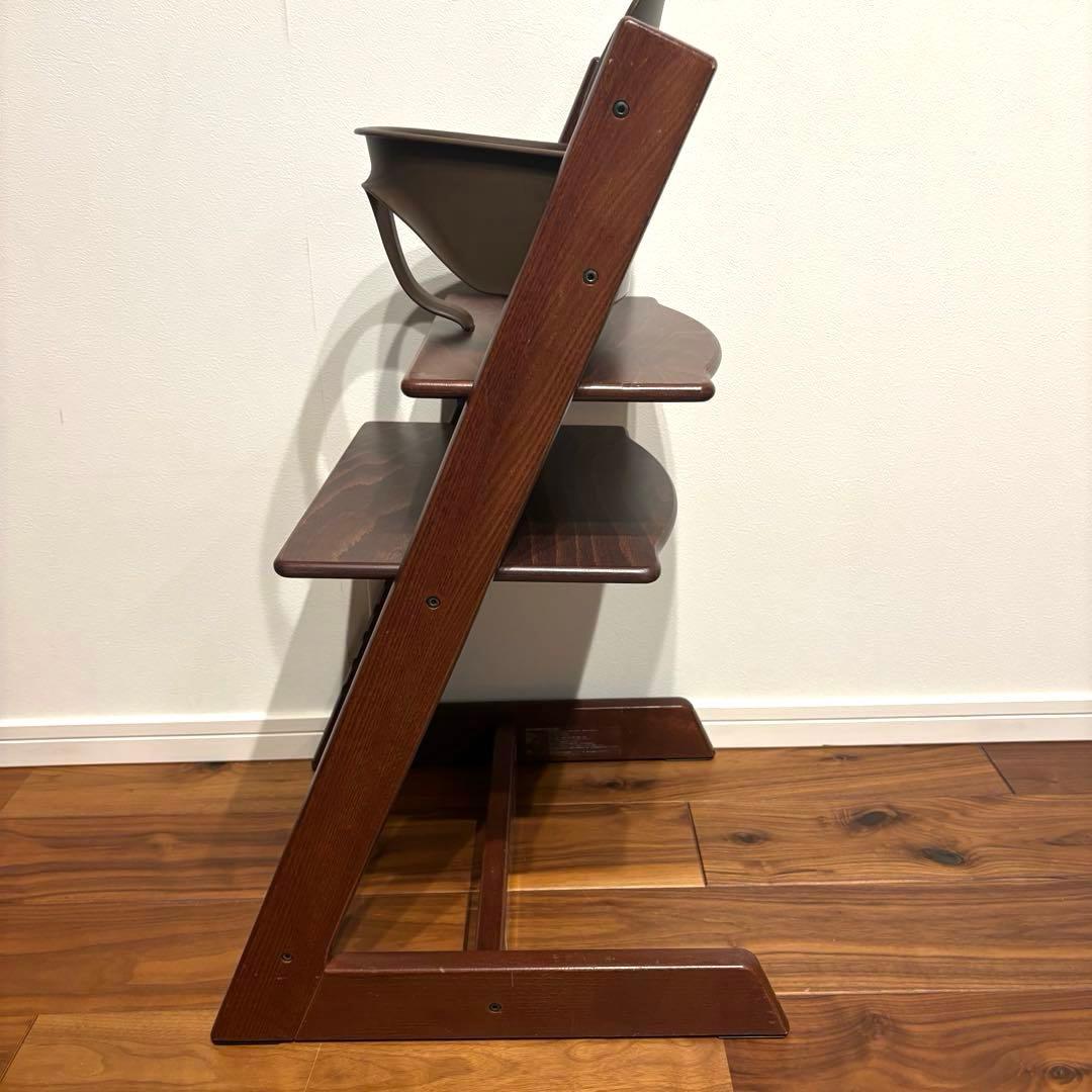 ストッケ トリップトラップ ウォールナット 廃盤カラー S/N4 ベビーセット付