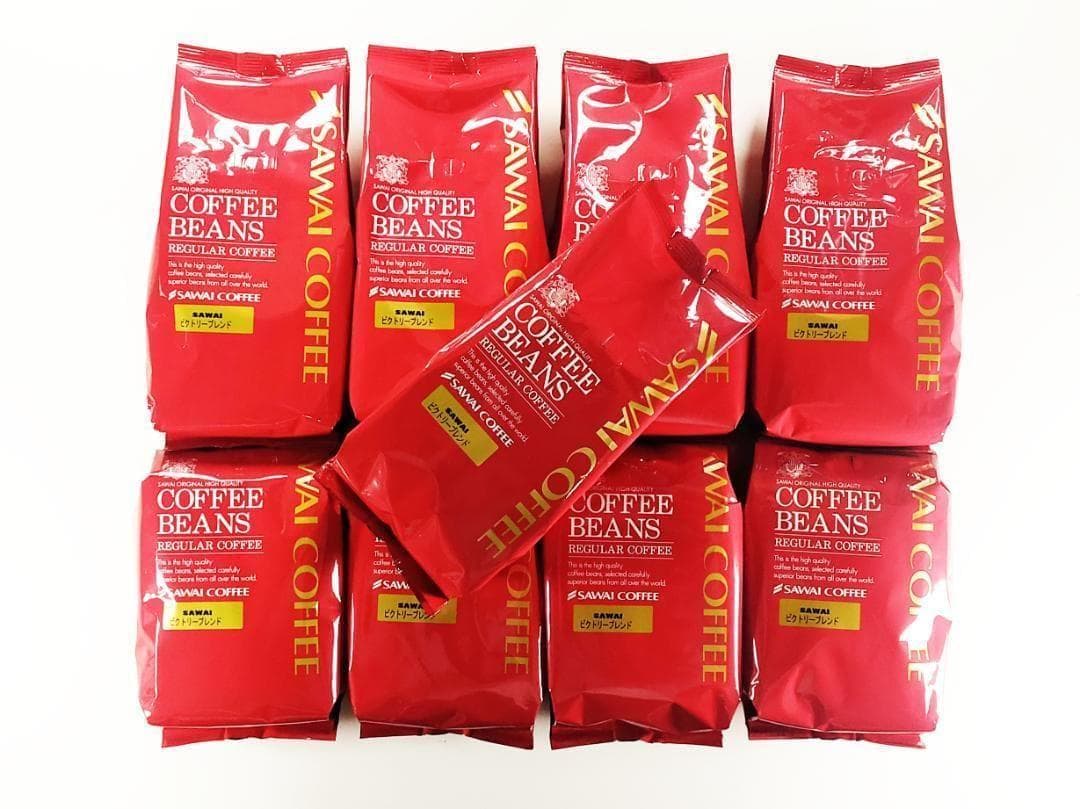 【新品・9袋】澤井珈琲 ビクトリーブレンド 約450杯分 中挽き 粉 珈琲 焙煎