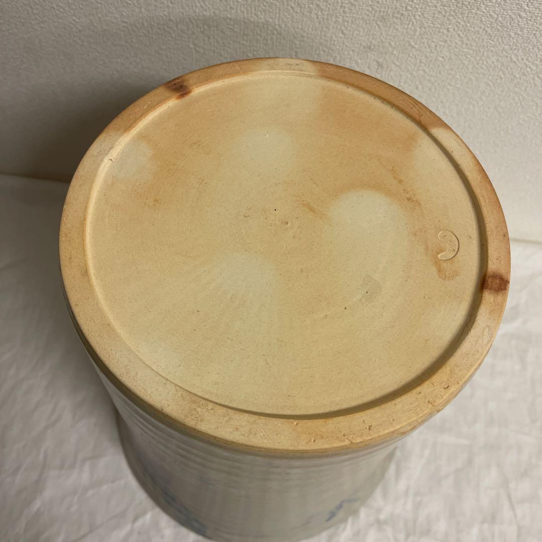 萩焼　玉祖窯　植木華城絵付　手焙り　壱對　長期保管品