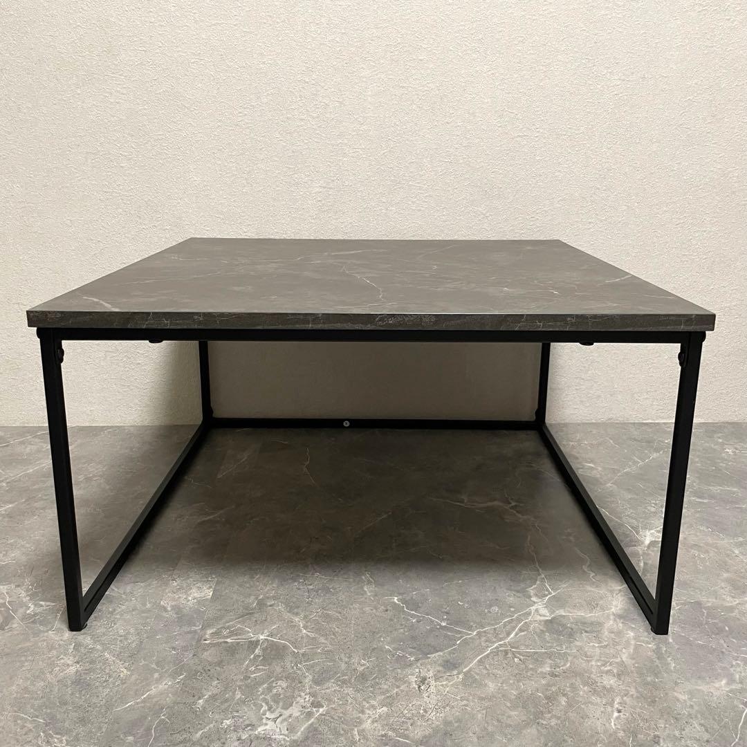 【美品】LOWYA ロウヤ 大理石柄 ネストテーブル　ローテーブル