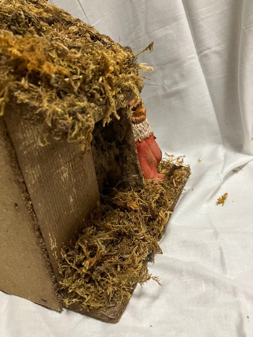 イタリー製 クリスマス プレゼピオ 馬小屋 降誕セット 手作り 人形11体付