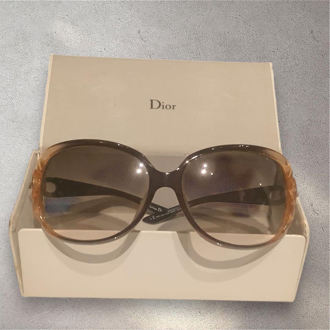Christian Dior ブラウン サングラス 極美品 レディース／メンズ