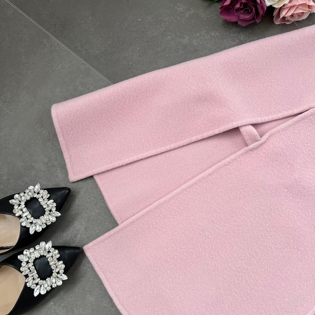 CELFORD（セルフォード）ピンク リバーケープジャケット ウール混紡　美品①