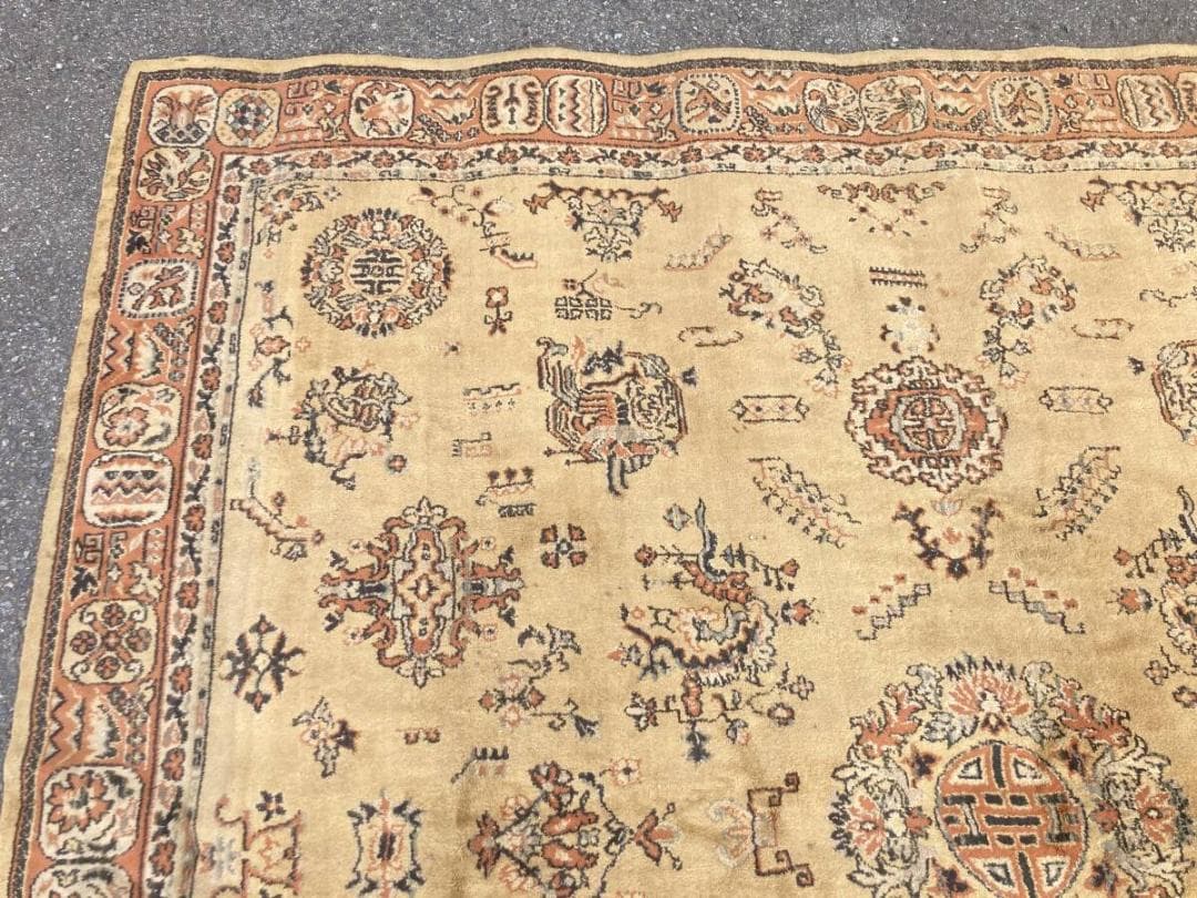 フジライトカーペット 希少 ヴィンテージ 大型 255cm ペルシャ絨毯？ ラグ