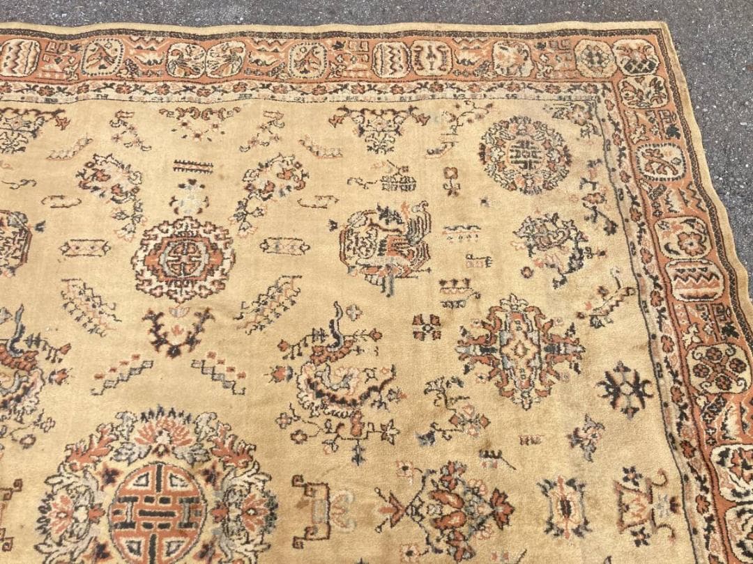 フジライトカーペット 希少 ヴィンテージ 大型 255cm ペルシャ絨毯？ ラグ