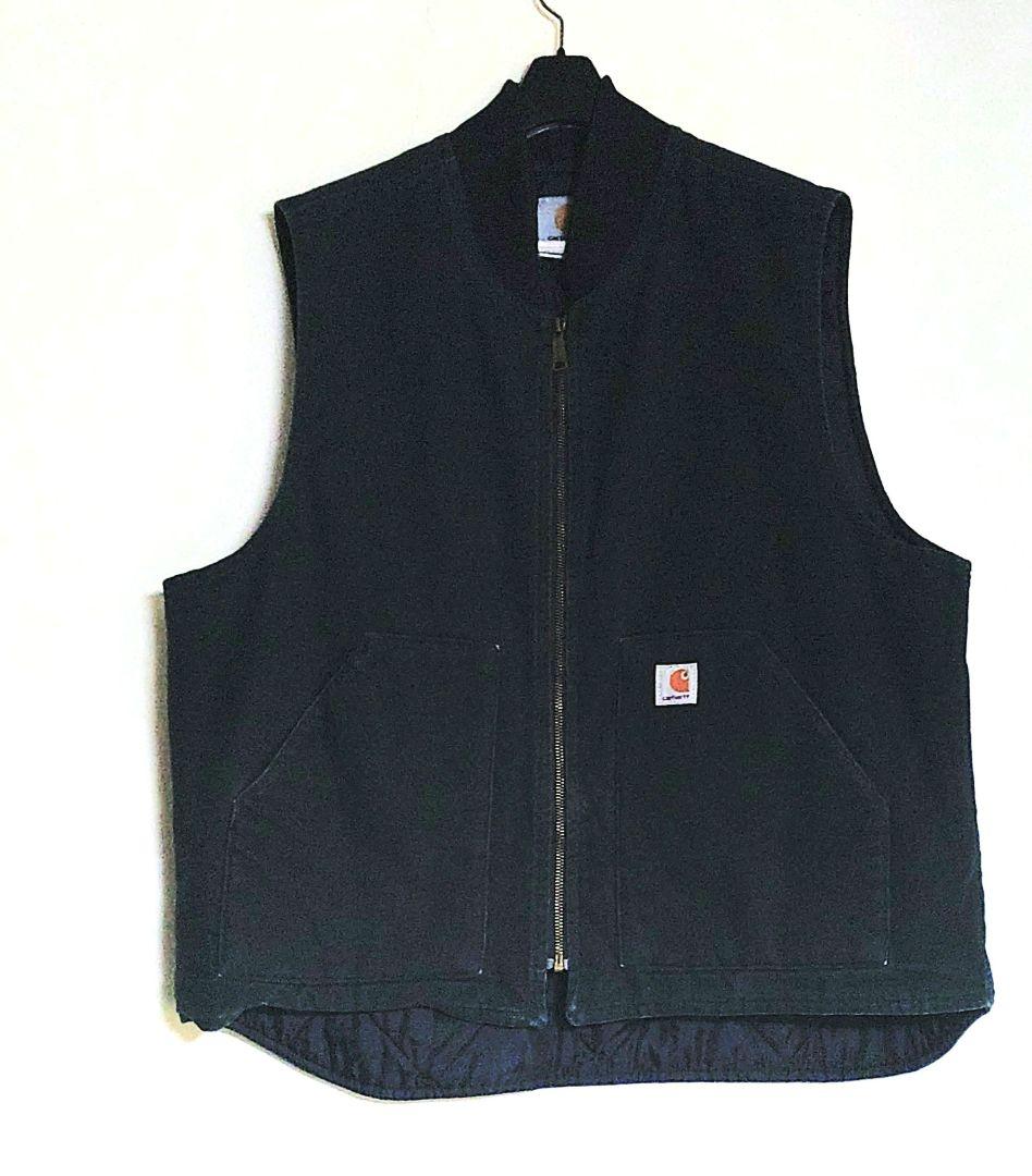 ⬛Carhartt ダック ベストUSED旧タグ【黒】
